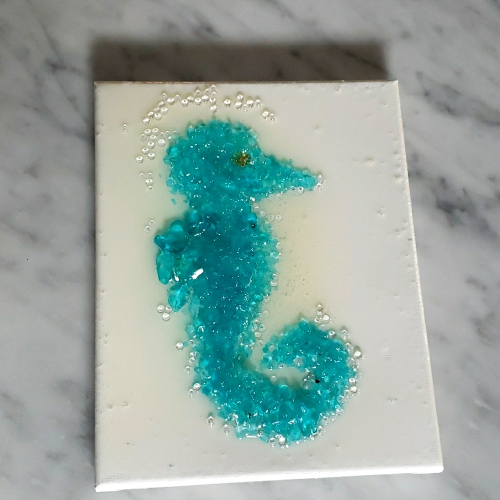 Resin glass mosaic